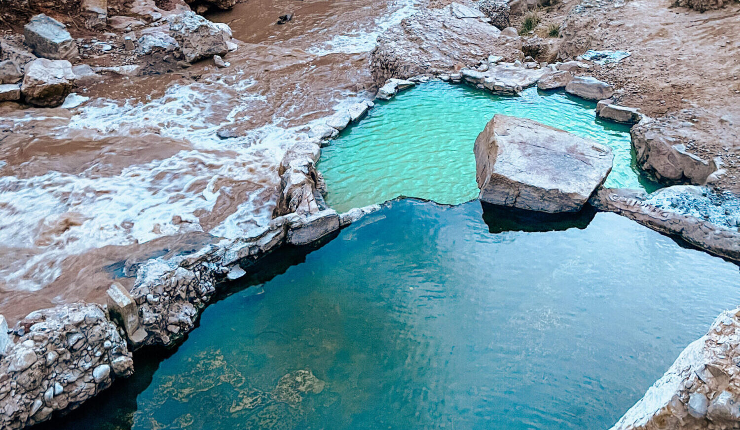 When you go to Fifth Water Hot Springs, BRING SPRAYPAINT!